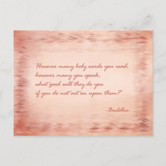 Wisdom Boeddha Briefkaart (Voorkant)