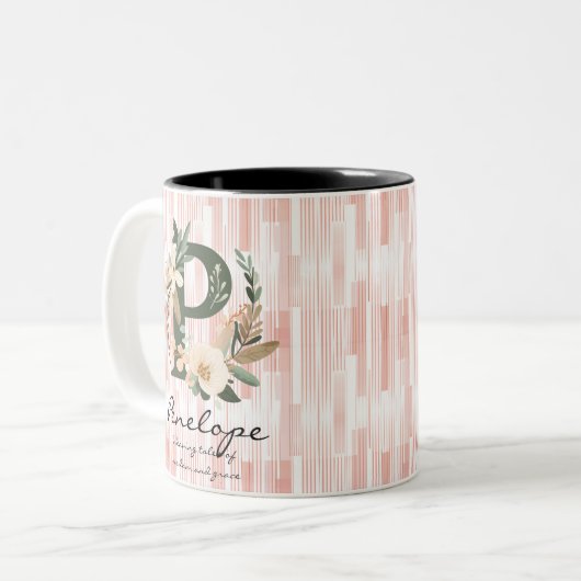 Wisdom Boho Chic Mok met Penelope Monogram (Voorkant links)