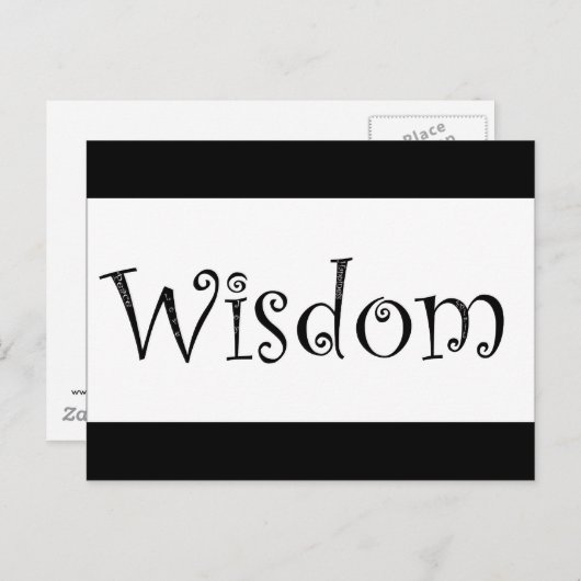 Wisdom Briefkaart (Voorkant / Achterkant)