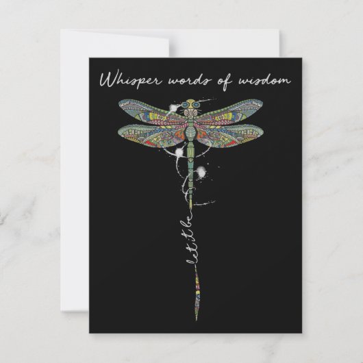 Wisdom Brocade Dragonfly Bedankkaart (Voorkant)