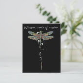 Wisdom Brocade Dragonfly Bedankkaart (Staand voorkant)