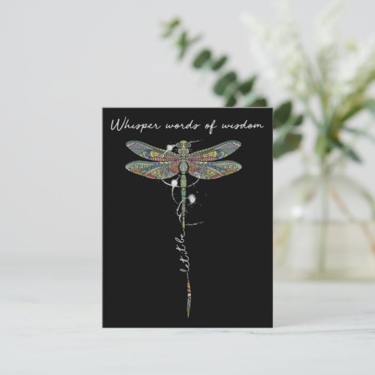 Wisdom Brocade Dragonfly Bedankkaart (Staand voorkant)