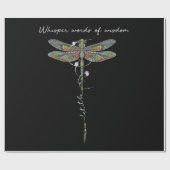 Wisdom Brocade Dragonfly Cadeaupapier (Vlak)