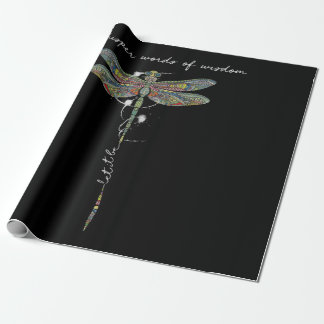 Wisdom Brocade Dragonfly Cadeaupapier