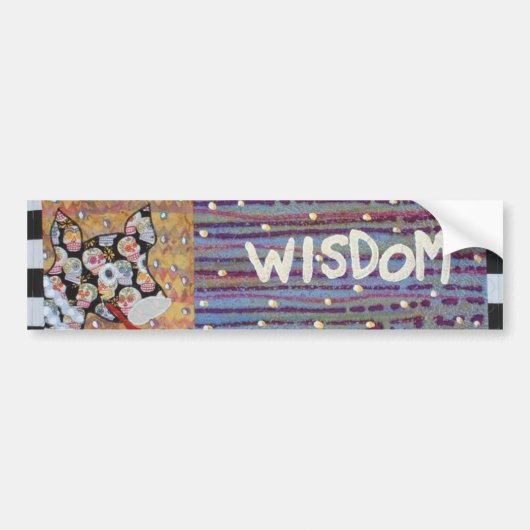 Wisdom Bumpersticker (Voorkant)