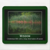 Wisdom Cattails Inspirerend Muismat (Voorkant)