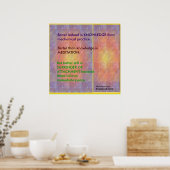 WISDOM Citaten uit Bhagavad Gita Poster (Keuken)