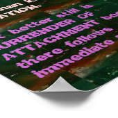 WISDOM Citaten uit Bhagavad Gita Poster (Hoek)