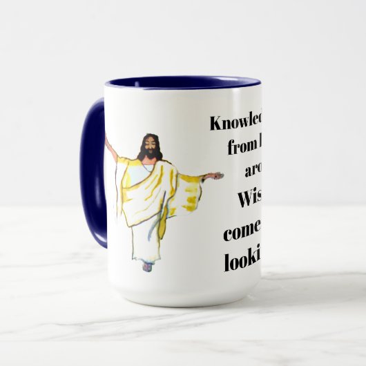 WISDOM COMES FROM LOOKING UP MOK (Voorkant links)