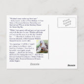 WISDOM de Midway Albatross, Promo Cards Briefkaart (Achterkant)