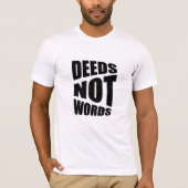 Wisdom doet geen woorden citeren T-Shirt (Voorkant)