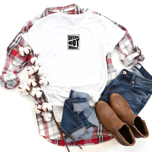 Wisdom doet geen woorden citeren T-Shirt