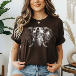 Wisdom – Elephant Portrait  T-shirt