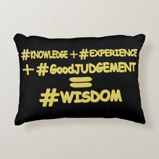 "WISDOM EQUATION" Cute Expression Design. Bestel n Accent Kussen (Voorkant)