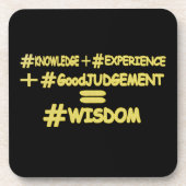 "WISDOM EQUATION" Cute Expression Design. Bestel n Bier Onderzetter (Voorkant)
