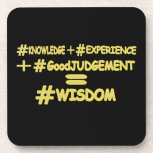 "WISDOM EQUATION" Cute Expression Design. Bestel n Bier Onderzetter