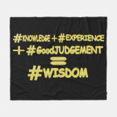 "WISDOM EQUATION" Cute Expression Design. Bestel n Fleece Deken (Voorkant (Horizontaal))