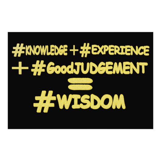 "WISDOM EQUATION" Cute Expression Design. Bestel n Foto Afdruk (Voorkant)