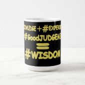 "WISDOM EQUATION" Cute Expression Design. Bestel n Koffiemok (Center)