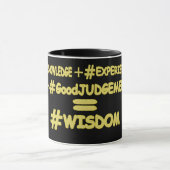 "WISDOM EQUATION" Cute Expression Design. Bestel n Mok (Midden)