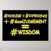 "WISDOM EQUATION" Cute Expression Design. Bestel n Poster (Voorkant)