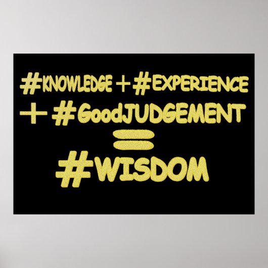 "WISDOM EQUATION" Cute Expression Design. Bestel n Poster (Voorkant)
