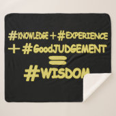 "WISDOM EQUATION" Cute Expression Design. Bestel n Sherpa Deken (Voorkant (horizontaal))