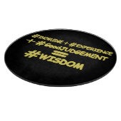 "WISDOM EQUATION" Cute Expression Design. Bestel n Snijplank (Hoek)