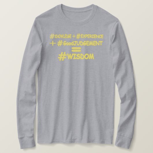 "WISDOM EQUATION" Cute Expression Design. Bestel n T-shirt (Design voorkant)