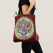 Wisdom Ganapati India Hindu Lord Ganesha Elephant Tote Bag (Dichtbij)