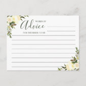 Wisdom Greenery Rustic Floral Advieskaart (Voorkant)