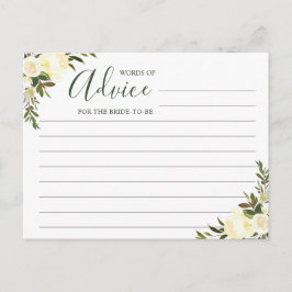 Wisdom Greenery Rustic Floral Advieskaart