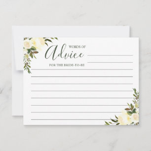 Wisdom Greenery Rustic Floral Advieskaart