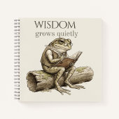 “Wisdom groeit stil” Journal spiraal Notebook Notitieboek