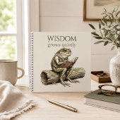 “Wisdom groeit stil” Journal spiraal Notebook Notitieboek
