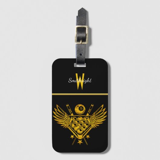 Wisdom Guides Biljart-strategie Bagagelabel (Voorkant (verticaal))