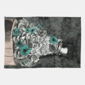 Wisdom in natuur florale uil theedoek (Horizontaal)