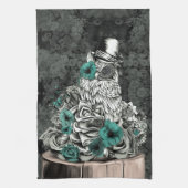 Wisdom in natuur florale uil theedoek (Verticaal)