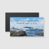 Wisdom Inspirerend Blauwe Golven Fotografie Magnet (Voorkant / Achterkant)