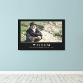 Wisdom: Inspirerend prijsopgave 1 Canvas Afdruk (Insitu (Houten vloer))
