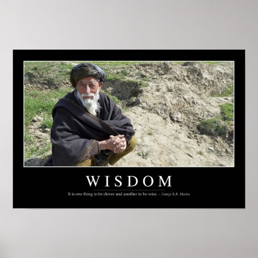Wisdom: Inspirerend prijsopgave 1 Poster (Voorkant)