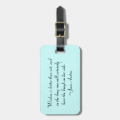Wisdom is beter dan Wit Jane Austen Quote Bagagelabel (Voorkant verticaal)