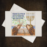 Wisdom is een Tree of Life Inspirerend Briefkaart<br><div class="desc">Een beetje inspiratie en aanmoediging om iemands dag op te fleuren — op het prikbord op het werk,  vastgezet in een kluisje,  op de koelkast,  in de knutselkamer,  of verstopt in je Bijbel. Spreuken 3:18</div>