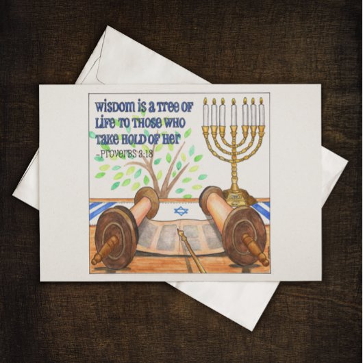 Wisdom is een Tree of Life Inspirerend Briefkaart