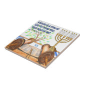 Wisdom is een Tree of Life Tegel / Trivet / Sierad Tegeltje (Zijkant)