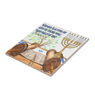 Wisdom is een Tree of Life Tegel / Trivet / Sierad Tegeltje