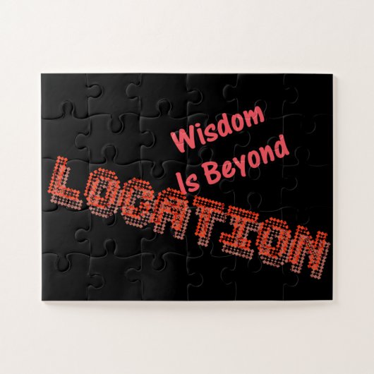 Wisdom is verder dan locatie Jigzaag Puzzle Legpuzzel (Horizontaal)
