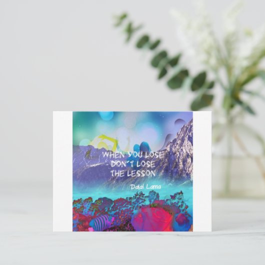 Wisdom kan alles doen briefkaart (Staand voorkant)