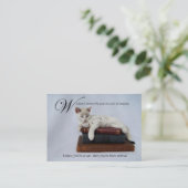 Wisdom (kat) Business/Calling Card Contactkaartje (Staand voorkant)