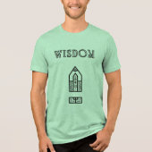 Wisdom-kogelpijl Tri-Blend Shirt (Voorkant)